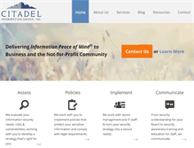 Tablet Screenshot of citadel-information.com